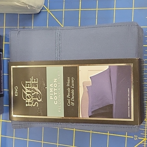 King Hotel Style Pima 300 ct Cotton Pillow Case Set of 2 in Pack - Picture 1 of 4